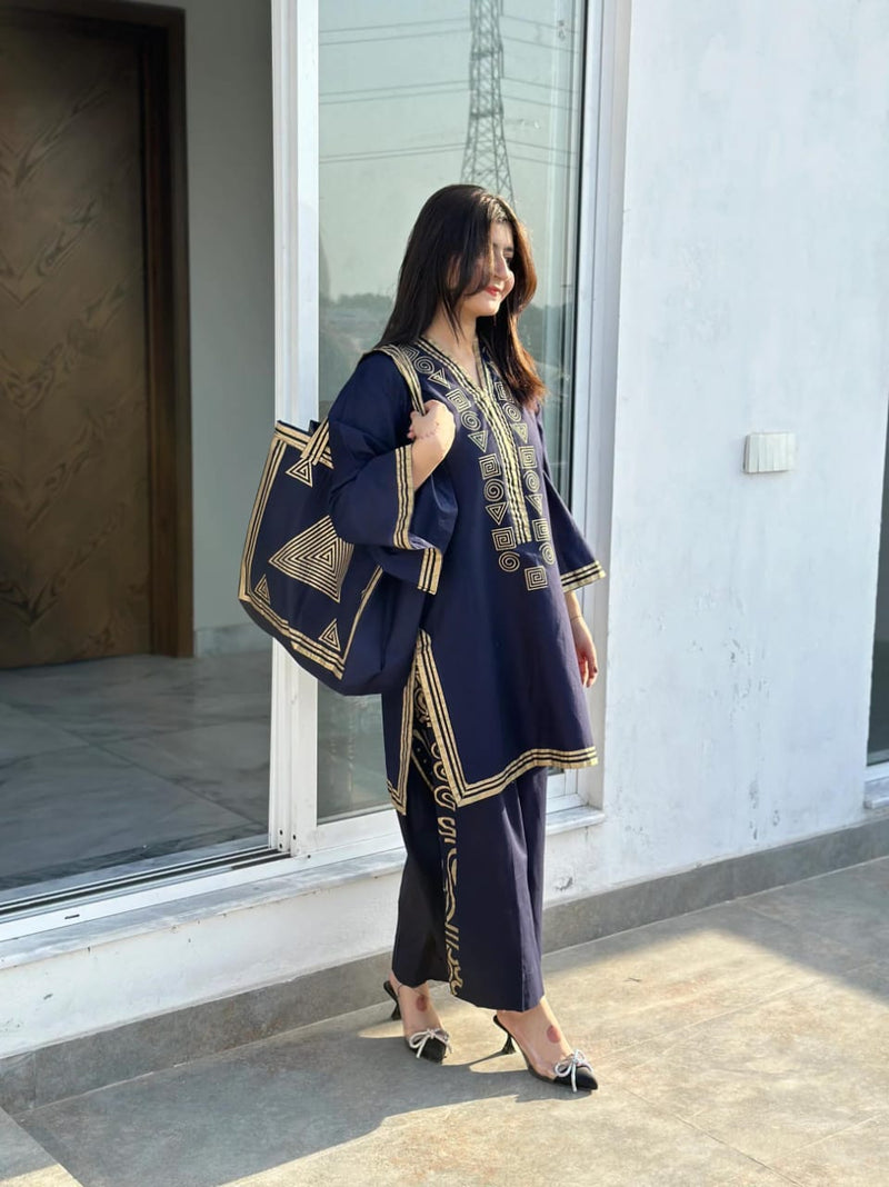 ARCANE THREADS 2Pc-With Printed BAG