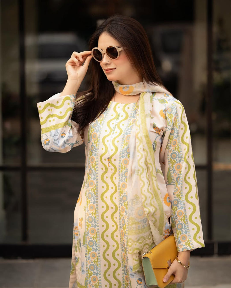 Arzoo Digital Stitched 3PC