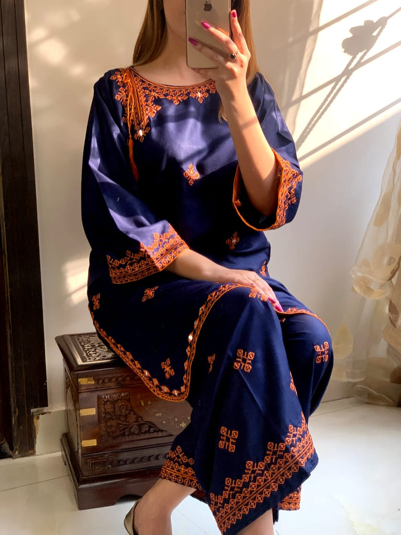 BALOCHI EMBROIDERY 2PCs