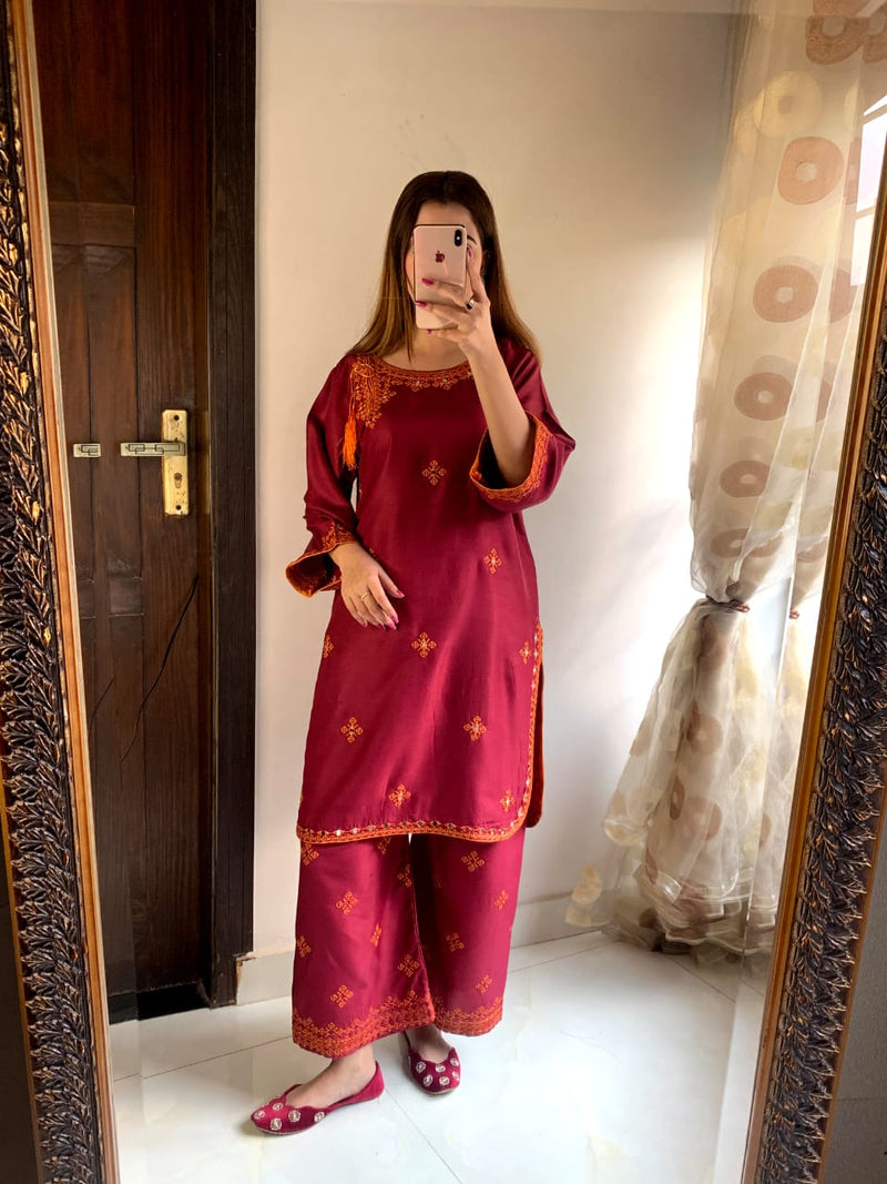 BALOCHI EMBROIDERY 2PCs