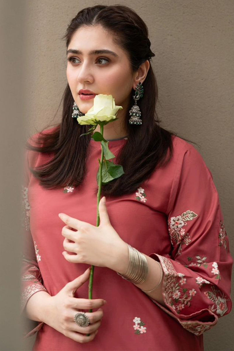 Dure Fishan Embroidered 2Pc