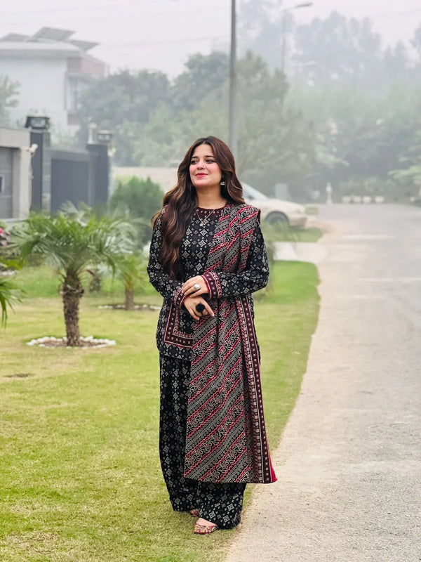 DIGITAL CHUNRI 3 Piece Suit