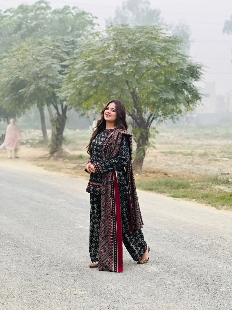 DIGITAL CHUNRI 3 Piece Suit